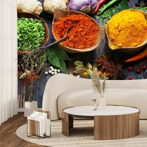 Fotobehang Specerijen en losse kruiden