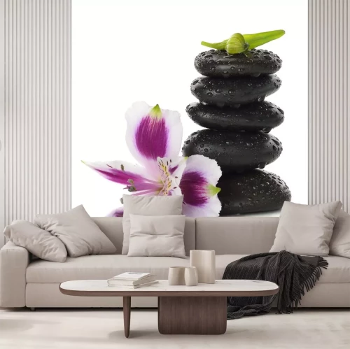 Sticker Stenen en lelie