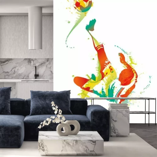 Fotobehang Voetbal flip