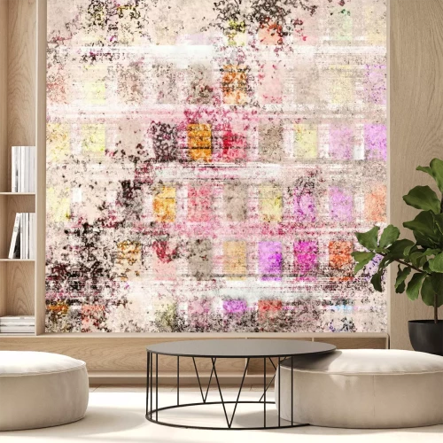 Fotobehang Kleurrijke abstracte muur