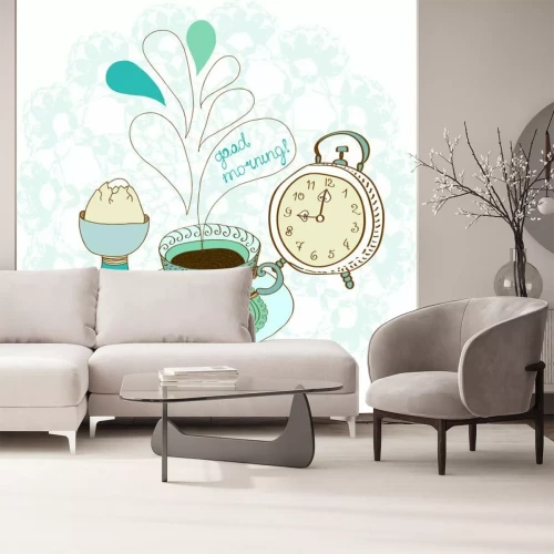 Sticker Patroon met ontbijt