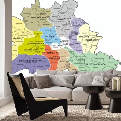 Sticker Berlijn, Bezirke, Ortsteile