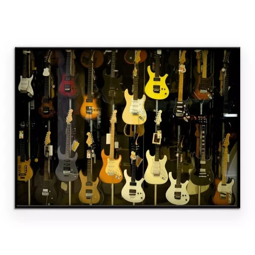 Poster Hangende Gitaar Tentoonstelling