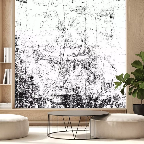 Fotobehang Zwart-witte grungetextuur
