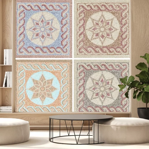 Sticker Antiek mozaïek