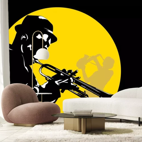 Sticker moon jazz