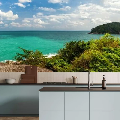 Fotobehang Tropisch panorama van Thailand