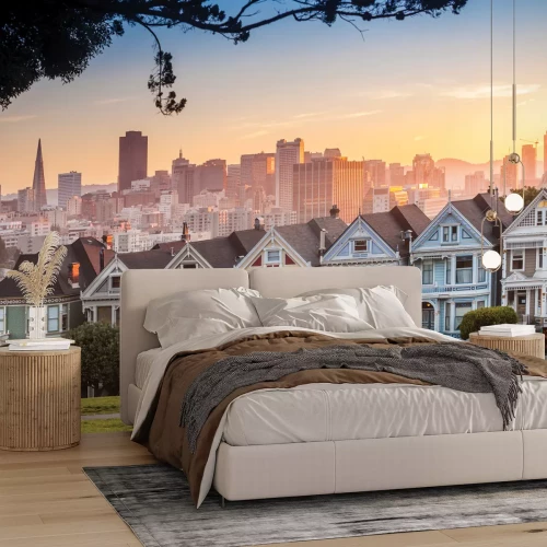 Fotobehang Een stad in San Francisco