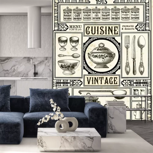 Fotobehang Vintage stijl keuken