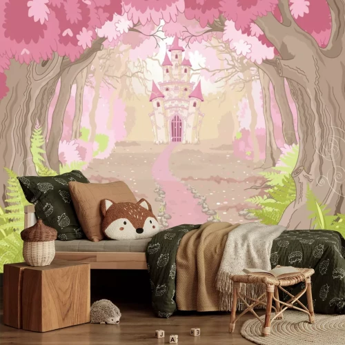 Fotobehang Magisch kasteellandschap