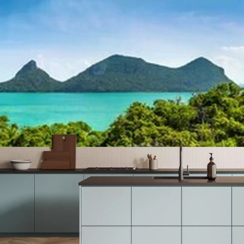 Fotobehang Panorama van Thailand en de zee
