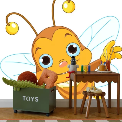 Sticker Een vriendelijke bij tijdens de vlucht