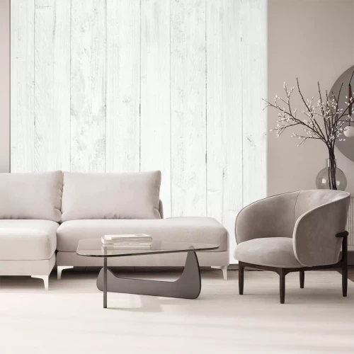 Fotobehang Provençaals wit hout