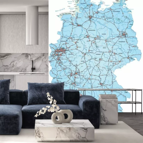 Sticker Kaart van Duitsland