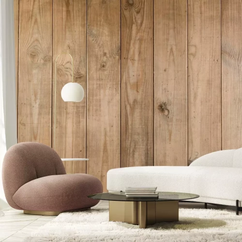 Fotobehang Natuurlijke houten planken