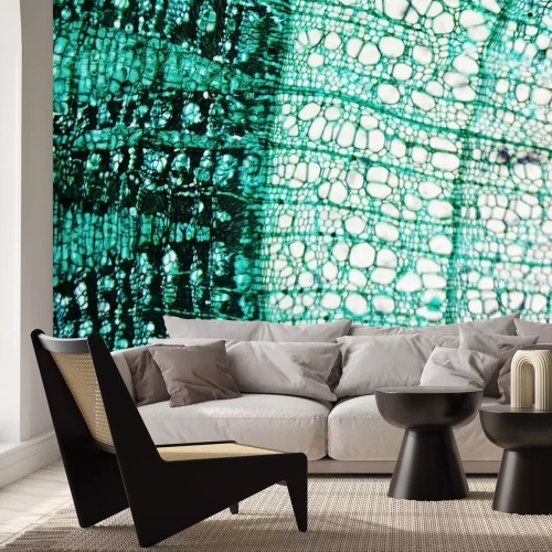 Fotobehang Hout onder de microscoop