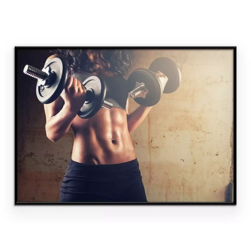 Poster Vrouw tilt halters