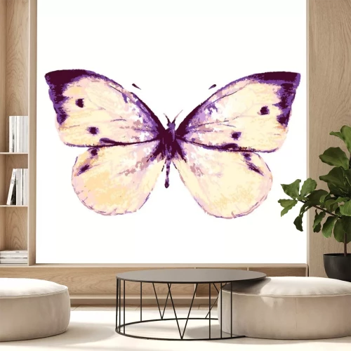 Sticker Artistieke vlinder