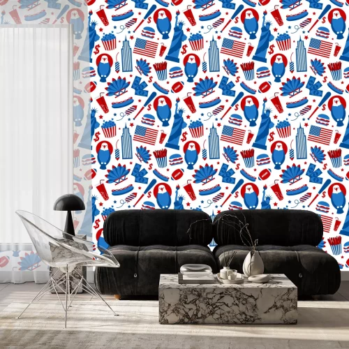 Behang New York USA naadloze patroon