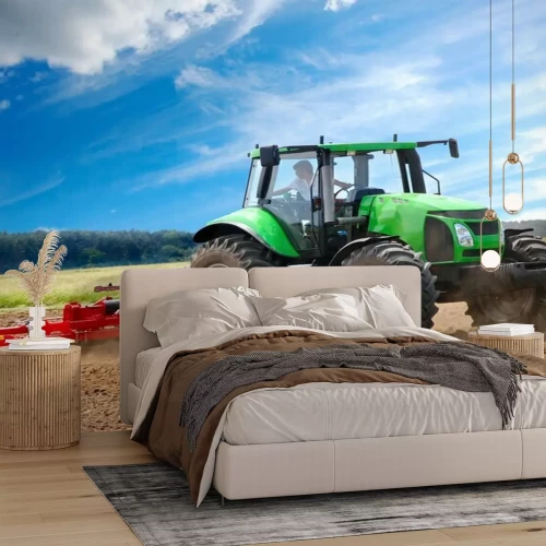 Fotobehang Tractor