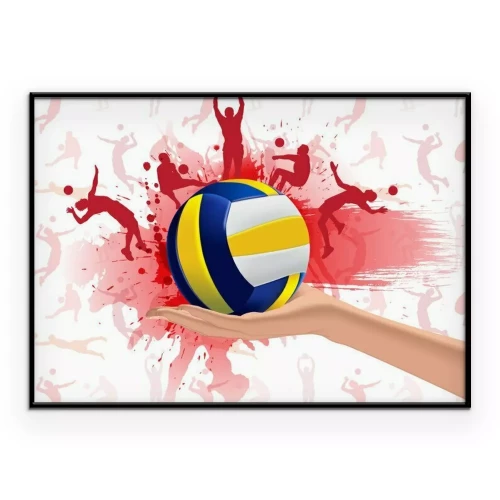 Poster Volleybal sport ontwerp achtergrond