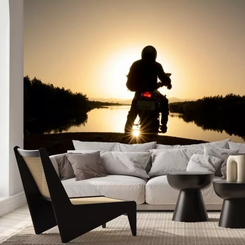 Fotobehang Natuurtocht op de motor