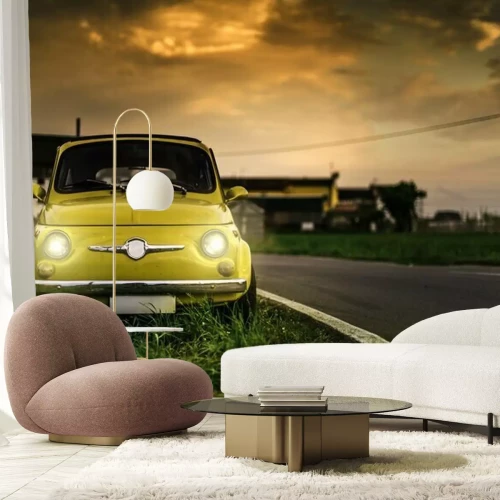 Fotobehang Kleine uitstekende Italiaanse auto Fiat Abarth