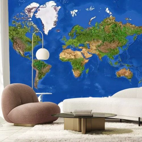 Fotobehang Wereld met textuur