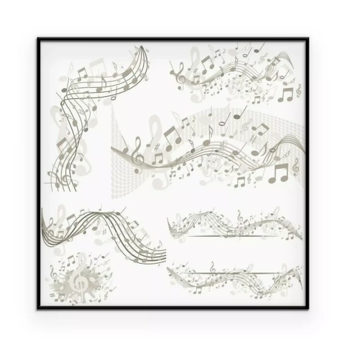 Poster Helder patroon met latten