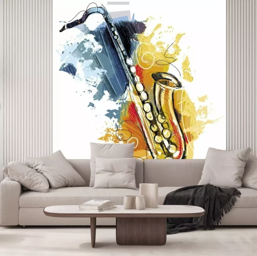 Sticker Artful Sax
