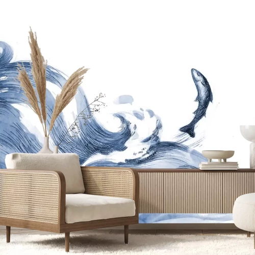 Sticker Vissen in de zee