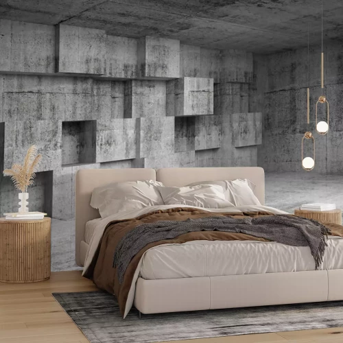 Fotobehang 3D betonstructuur