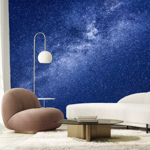 Sticker Galaxy sterrenhemel in tinten van granaat