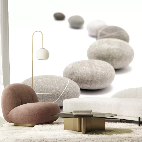 Sticker ronde stenen