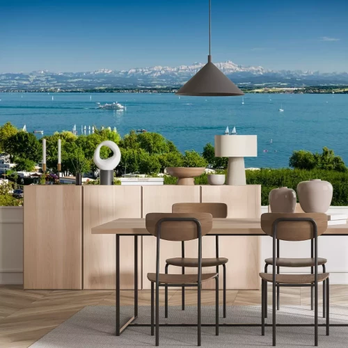 Fotobehang Panorama van de Bodensee