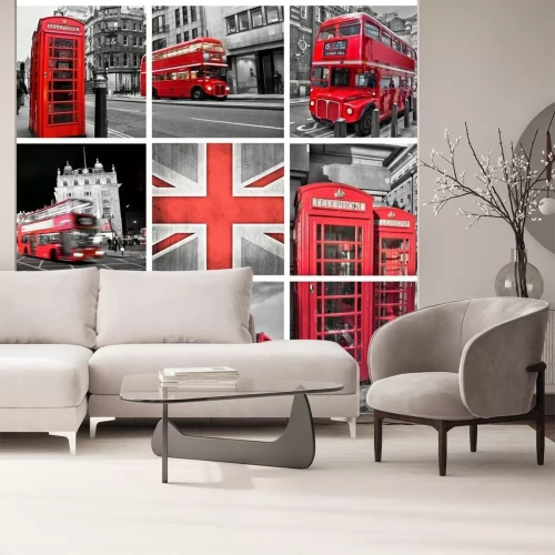 Fotobehang Londens rood stadssymbool