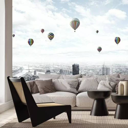 Fotobehang Vliegende ballonnen