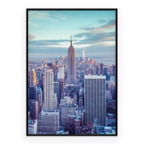 Poster Panorama van New York City gezien vanaf het Empire State Building