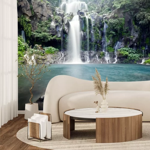 Fotobehang Waterval en natuur