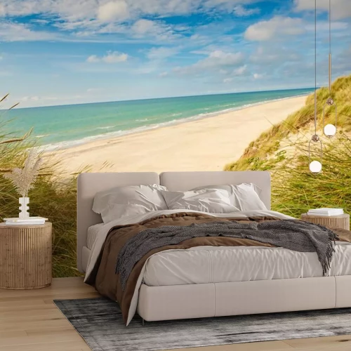 Fotobehang Duinen, strand en de zee