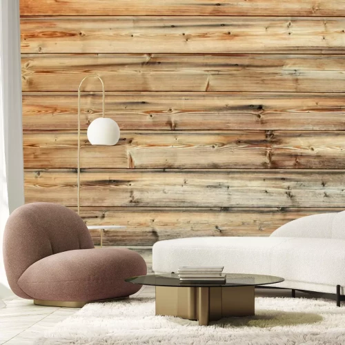 Fotobehang Houten planken