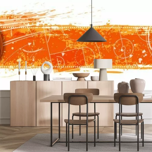 Fotobehang Vliegende basketbal