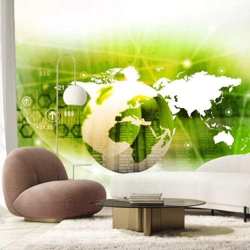 Sticker Abstracte wereld zakelijke achtergrond