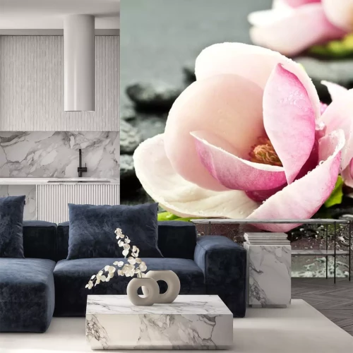 Sticker Magnolia z kamieniami doen spa