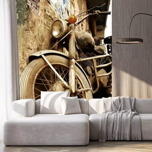 Fotobehang Oude fiets