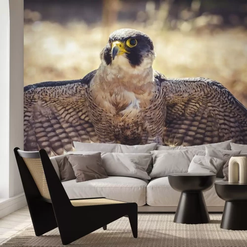 Sticker Bruine majestueuze vogel