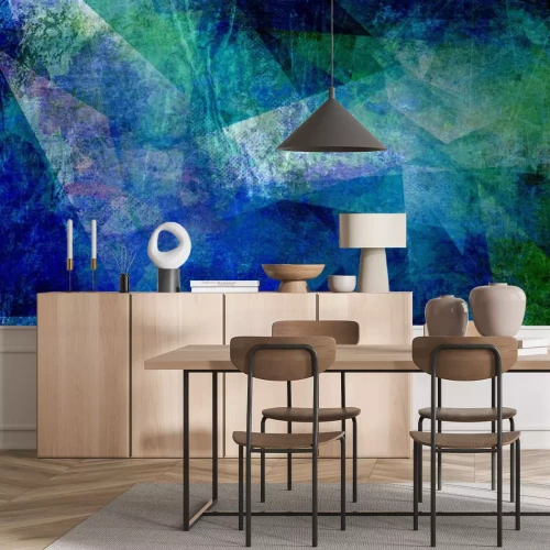 Fotobehang Blauwgroene abstracte achtergrond