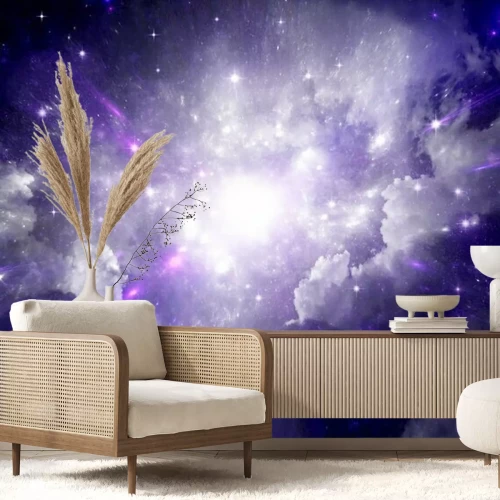 Fotobehang Patroon met een galaxy