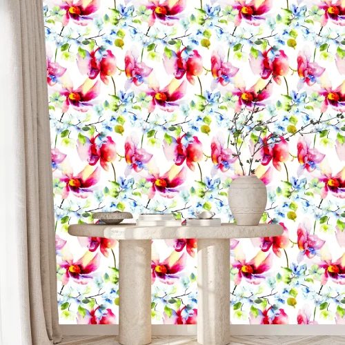 Behang Romantische naadloze patroon