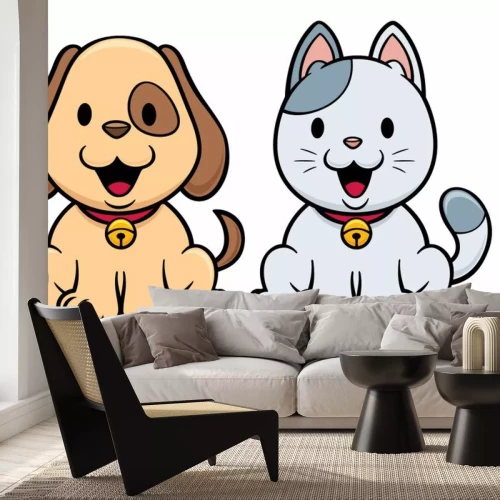 Sticker Katten en honden vrolijke afbeeldingen voor kinderen